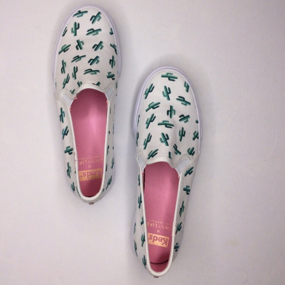 Keds x Sunnylife cactus print slip on shoes